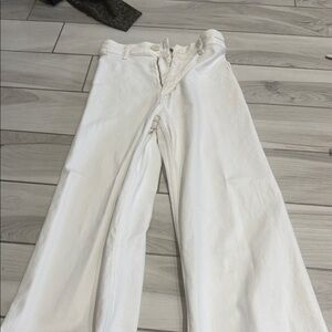 Zara Cream High-Waisted Trousers